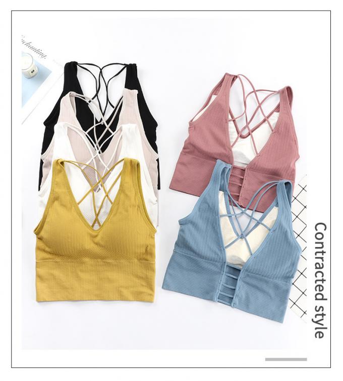 Áo lót thể thao ren lưng đẹp Xxl Size M 50kg 70kg Áo lót ren đen 2
