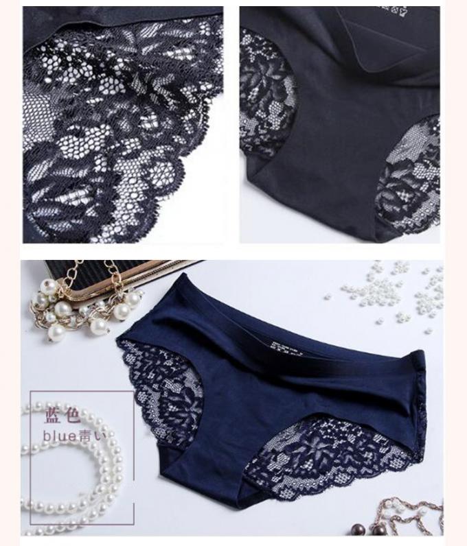 Quần lót nữ ren gai gợi cảm Lụa băng dệt kim liền mạch 3