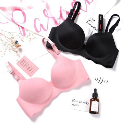 Kháng khuẩn 38B 38C Áo lót nữ sexy Áo ngực không dây liền mạch Đẩy lên