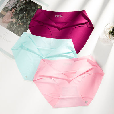 Ice Silk Ladies Đồ lót Quần lót XXL Áo ngực và quần lót thoải mái