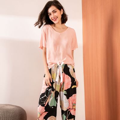 Bộ đồ ngủ 3XL dành cho nữ Bộ đồ ngủ bằng lụa 62cm XS 2XL dành cho nữ