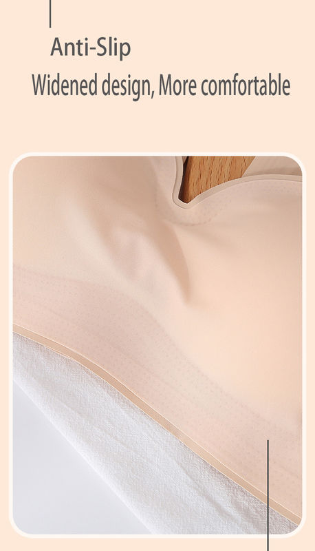 Nylon phụ nữ liền mạch thể thao áo ngực thoải mái đồng bằng nhuộm màu cao su đóng lại