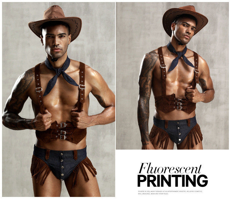 Polyester Nylon Bò sexy Người giúp việc Đồ lót Người đàn ông Hoa Không tay Mũ Đồ lót