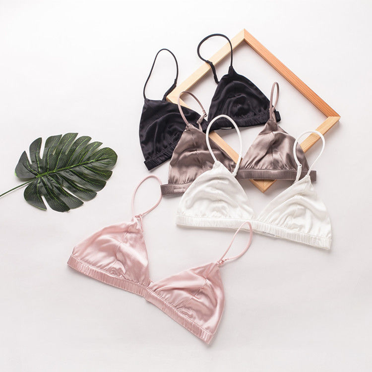 Áo ngực nữ gợi cảm có thể chuyển đổi Intimates Áo ngực không dây lụa 32A 32B 32C Nylon Spandex