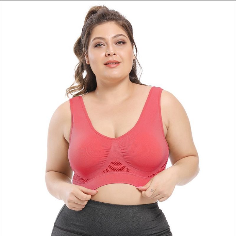 Yoga Sports Bras Nữ cỡ lớn 44C 44D 3XL 4XL Đồ lót ren cotton