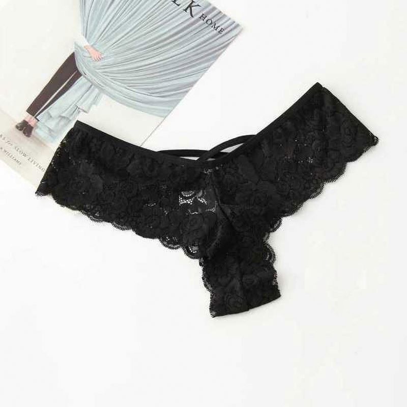G-String 4XL 5XL Nylon đen Knickers ren sexy phụ nữ đồ lót Knickers