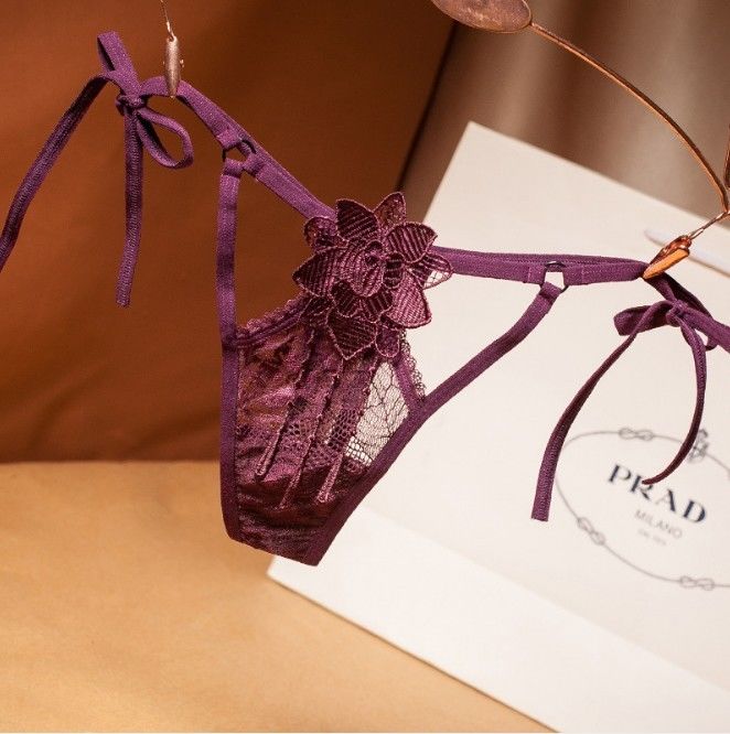 Đũng quần G String Phụ nữ Quần lót Thêu Phụ nữ Quần lót Gợi cảm