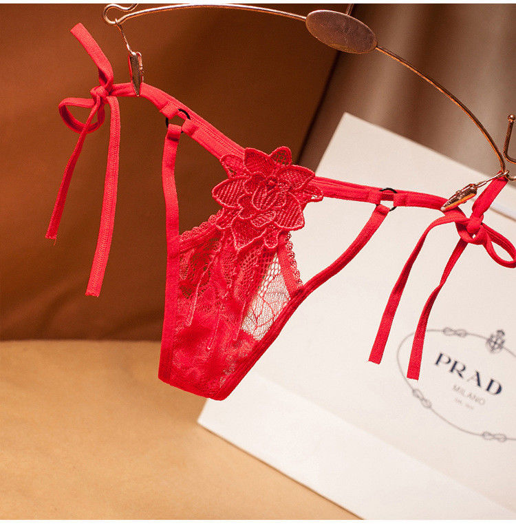 Đũng quần G String Phụ nữ Quần lót Thêu Phụ nữ Quần lót Gợi cảm