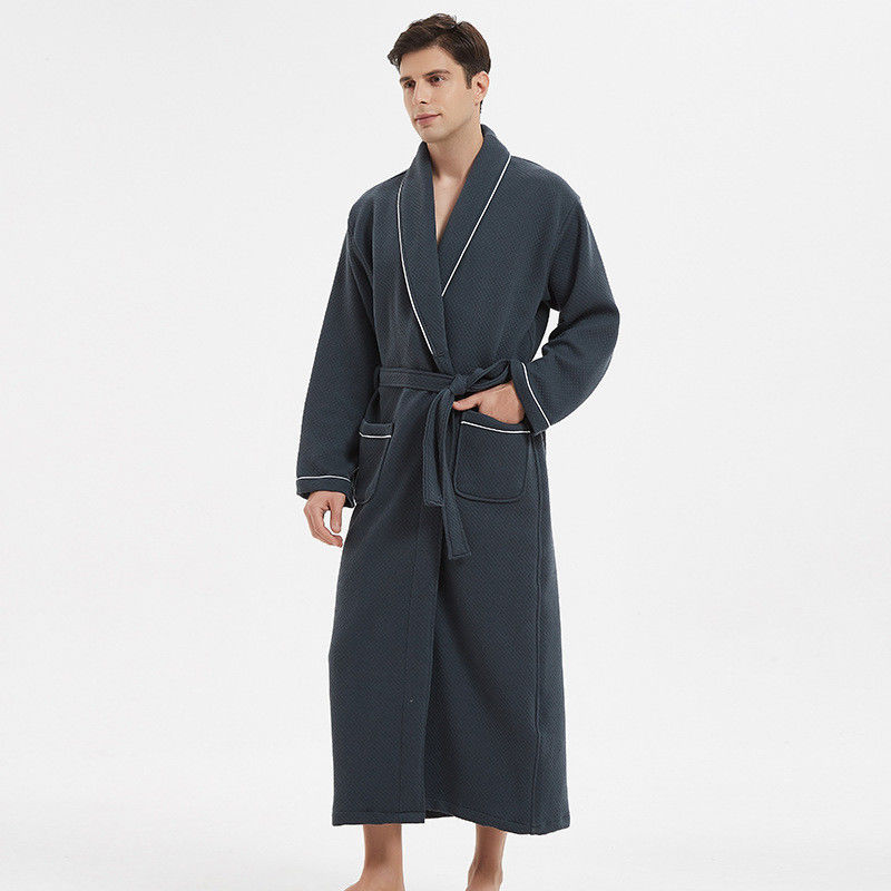Cộng với Đồ ngủ Loungewear dành cho nam giới Vải bông rắn Pjs ấm áp cho nam giới