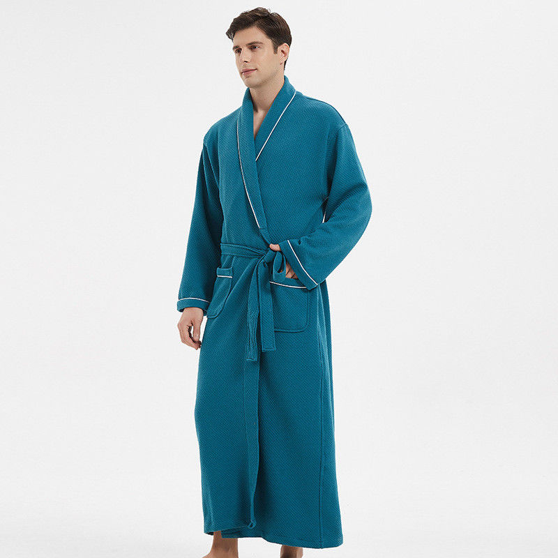 Cộng với Đồ ngủ Loungewear dành cho nam giới Vải bông rắn Pjs ấm áp cho nam giới