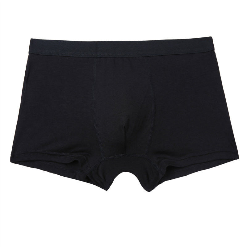 Quần lót nam màu đen RTS Boxer cotton 95 Cotton 5 Spandex Đồ lót