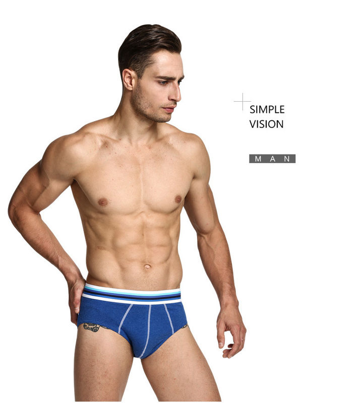 Quần lót nam sexy Boxer quần đùi Bikini màu xanh lá cây Đồ lót bằng vải cotton tinh khiết của nam giới