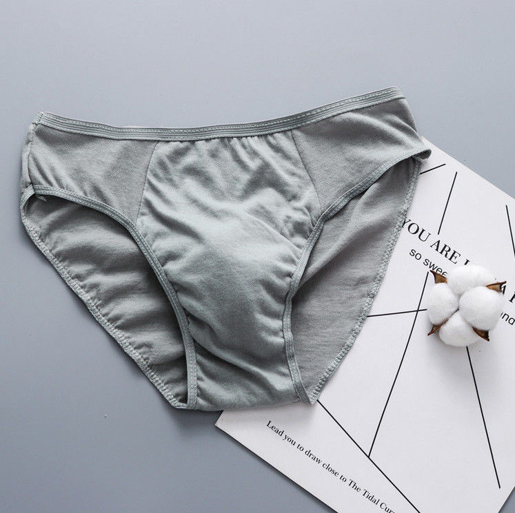Thắt lưng chải bằng vải cotton Nam Đồ lót Bikini Tam giác Cotton Spandex Quần sịp