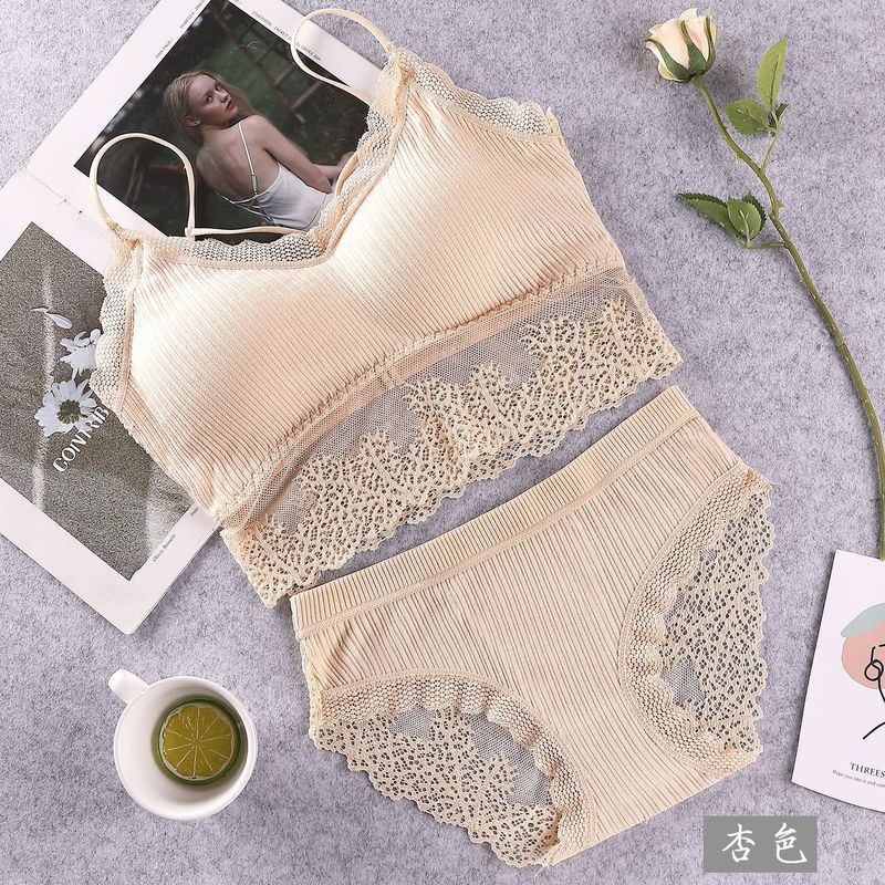 Lưng liền mạch bọc 100kg cotton sexy Panty Bra Set 95C 95D One Piece Dưỡng