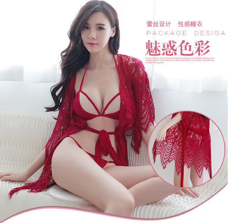 Trắng 65-70kg Quần lót sexy Bộ áo lót ren và áo ngực 75D 80A 80B 85D 90D